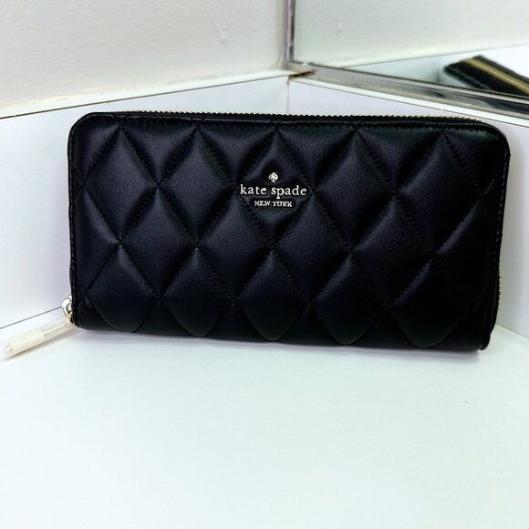 kate spade Handbags - NWT Kate Spade Carey Quilted Leather Large Continential Wallet